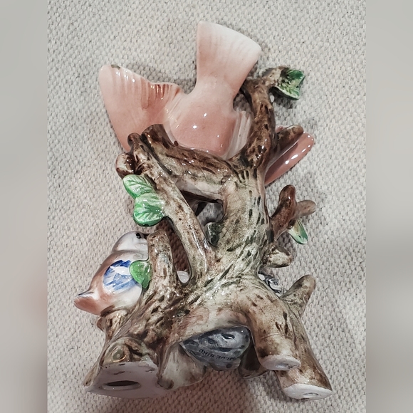 Vintage Thames Blue Bird Chick's in nest hand painted ceramic made in Japan - Picture 2 of 11